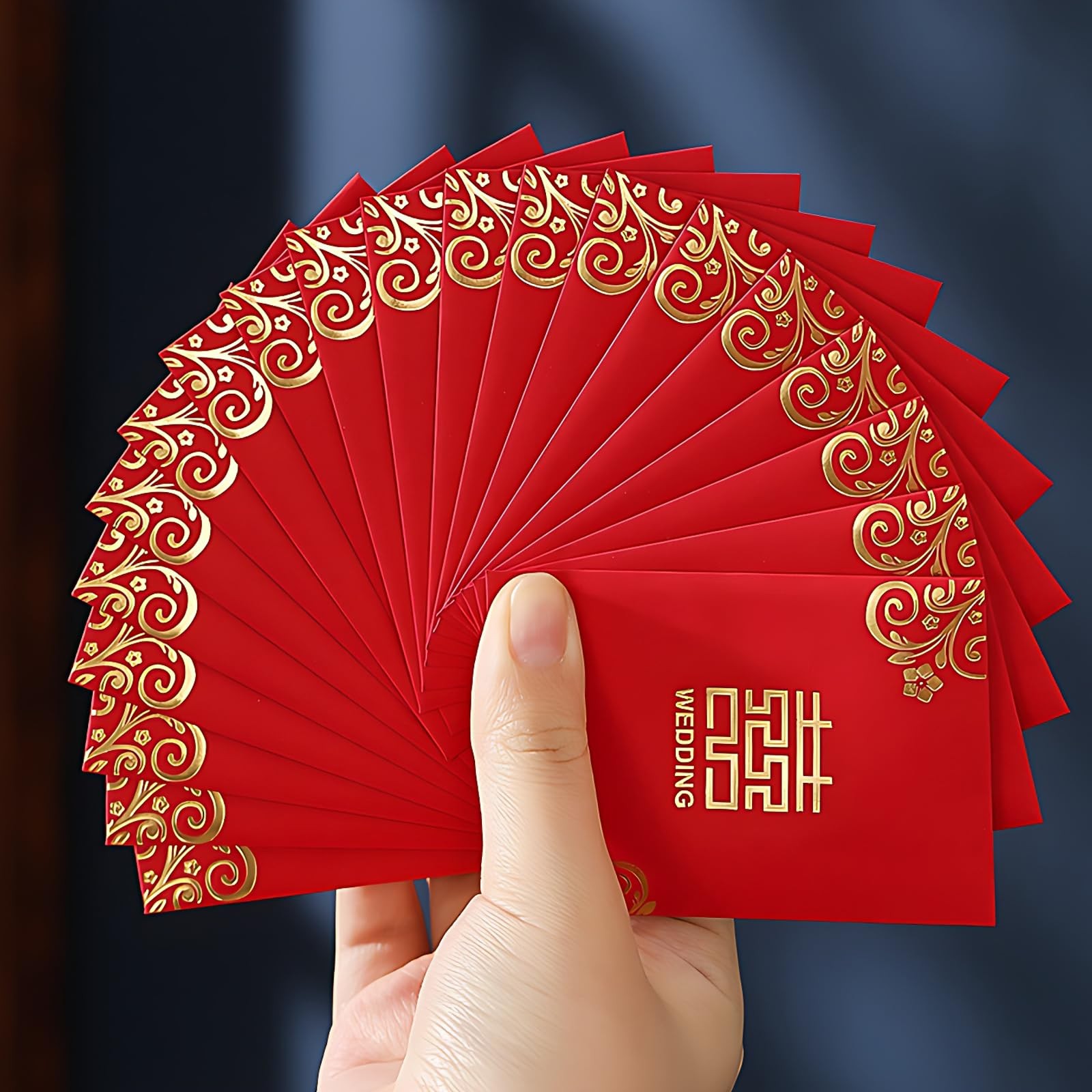 Mini Chinese Wedding Red Envelopes, Approximately 45 Pack, Traditional Floral…