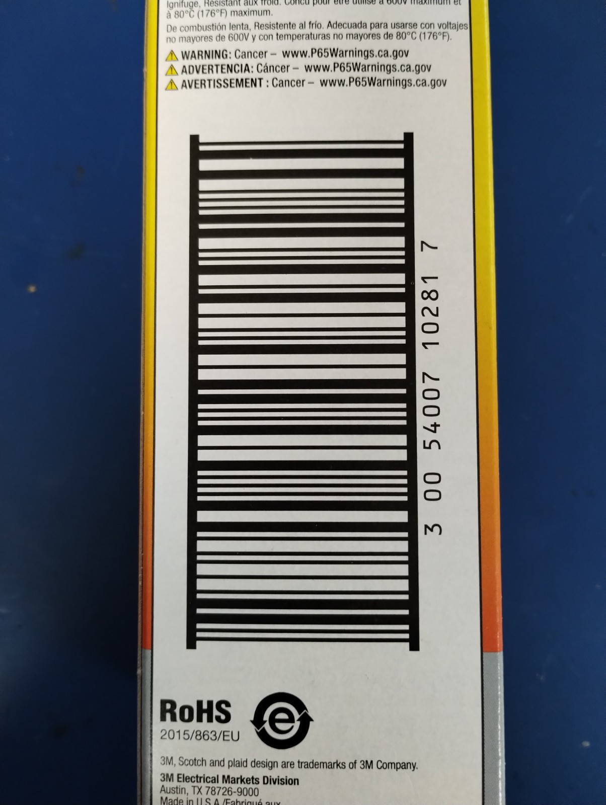 CASE OF 10 BOXES SCOTCH Vinyl Color Coding Electrical Tape 35 1/2″ × 20 ft Gray