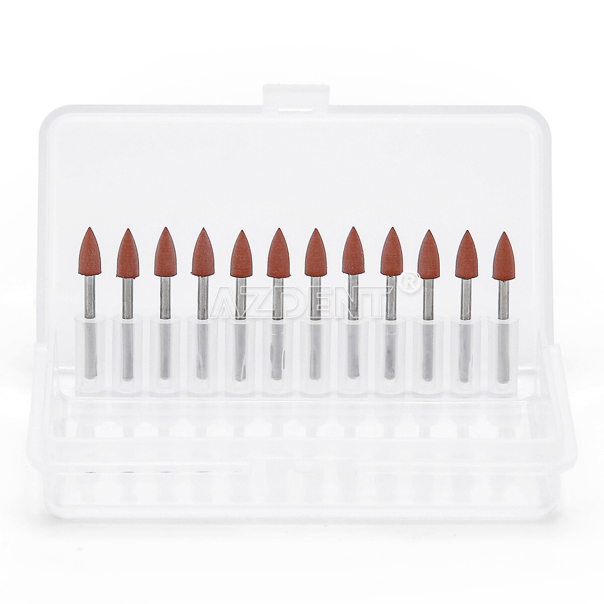 12pcs Dental Polishing Polishers Bur FG 1.6mm Mini Points Brownie Friction Grip