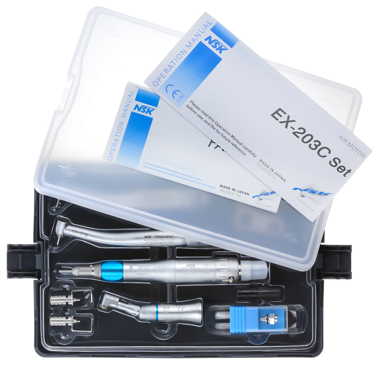NSK Type Dental PANA MAX High Speed Wrench Handpiece+Low Speed EX203C+A Bearing