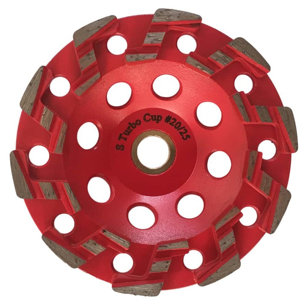 5″ High Performance Diamond Grinding Wheels, #20/25 Grit, 7/8″-5/8″ Arbor