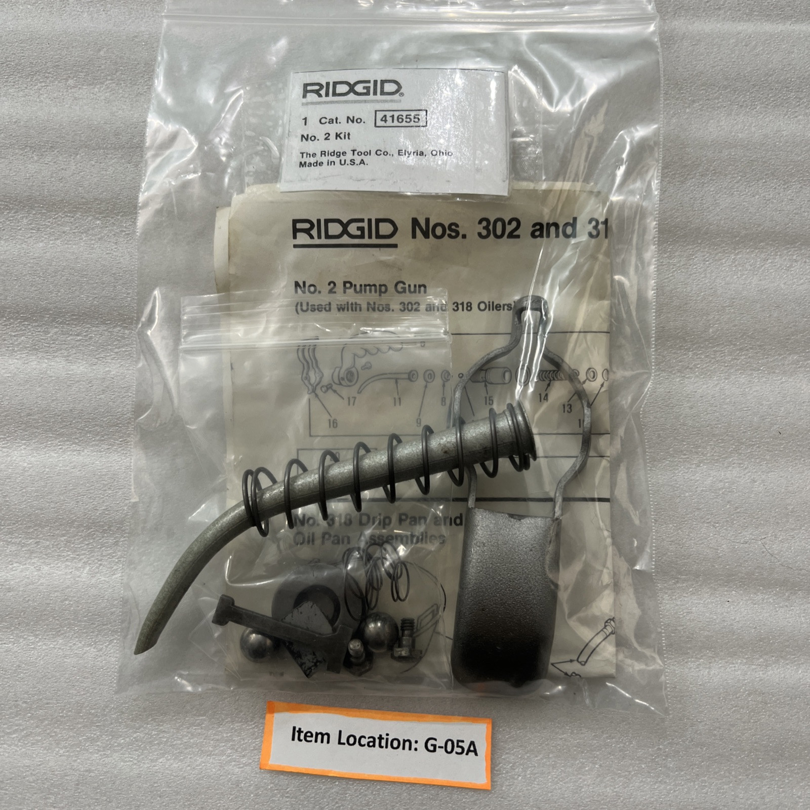 RIGID 41655 KIT REPAIR #2 PUMP