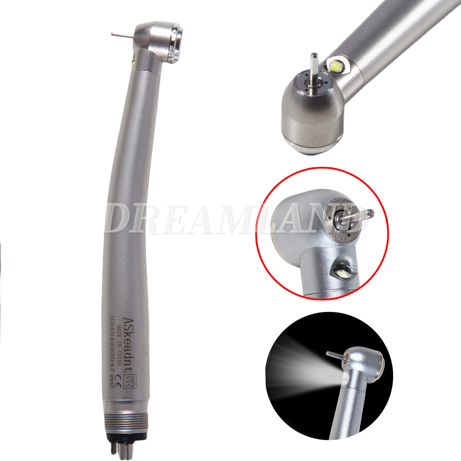 10 Dental PANA Max High Speed LED Handpieces NSK Type Internal Triple Spray Push