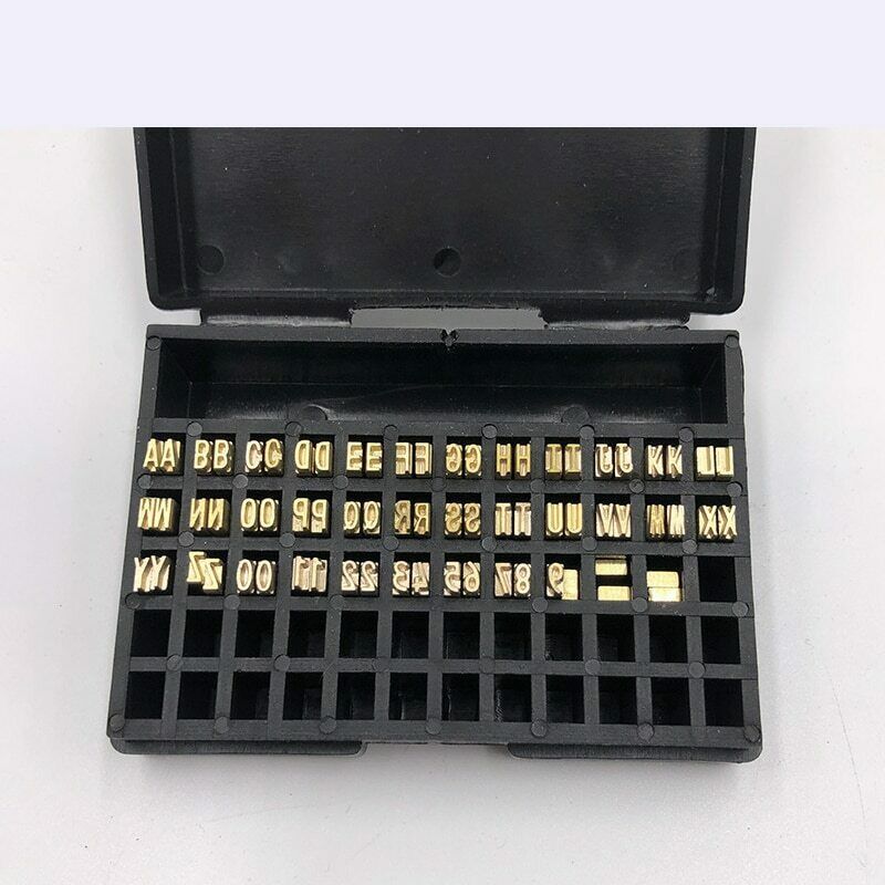 120pcs 2*4*15mm Hot Stamp Copper Letters Thermal Ribbon Printing Font