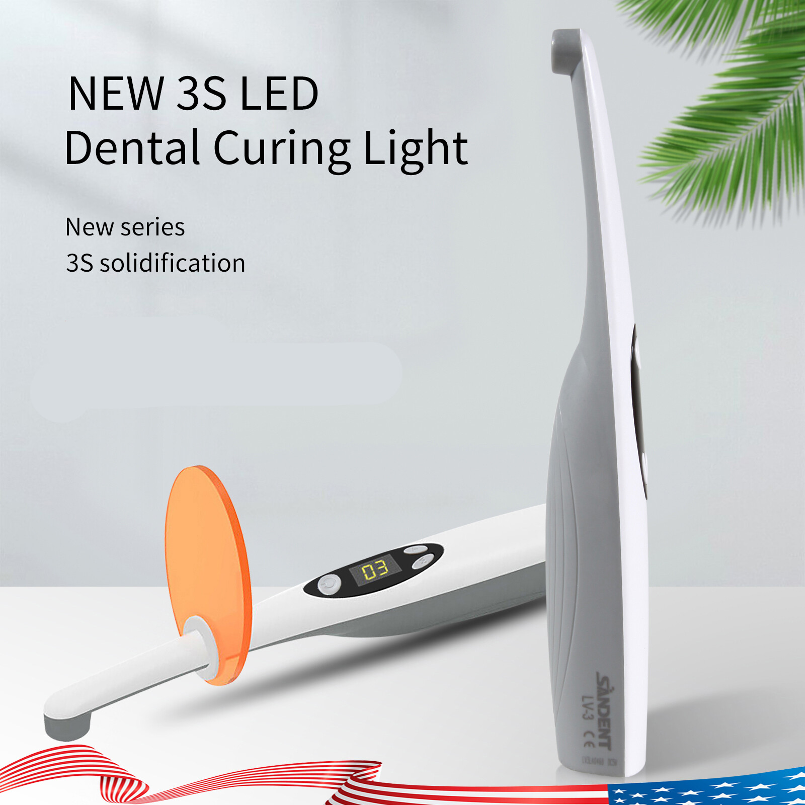 Dental Cordless Led Curing Light 3 Second iLED Cure Lamp Woodpecker DTE Style