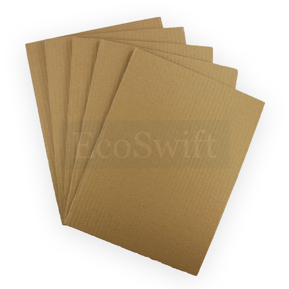 200 6×9 EcoSwift Corrugated Cardboard Pads Filler Inserts Sheet 1/8″ Thick 6 x 9