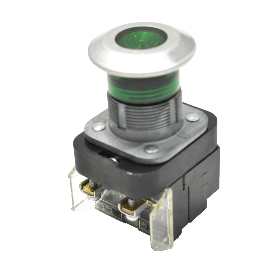 Allen Bradley 800T-FXP16GD4 Push/Pull Illuminated Green Push Button Switch
