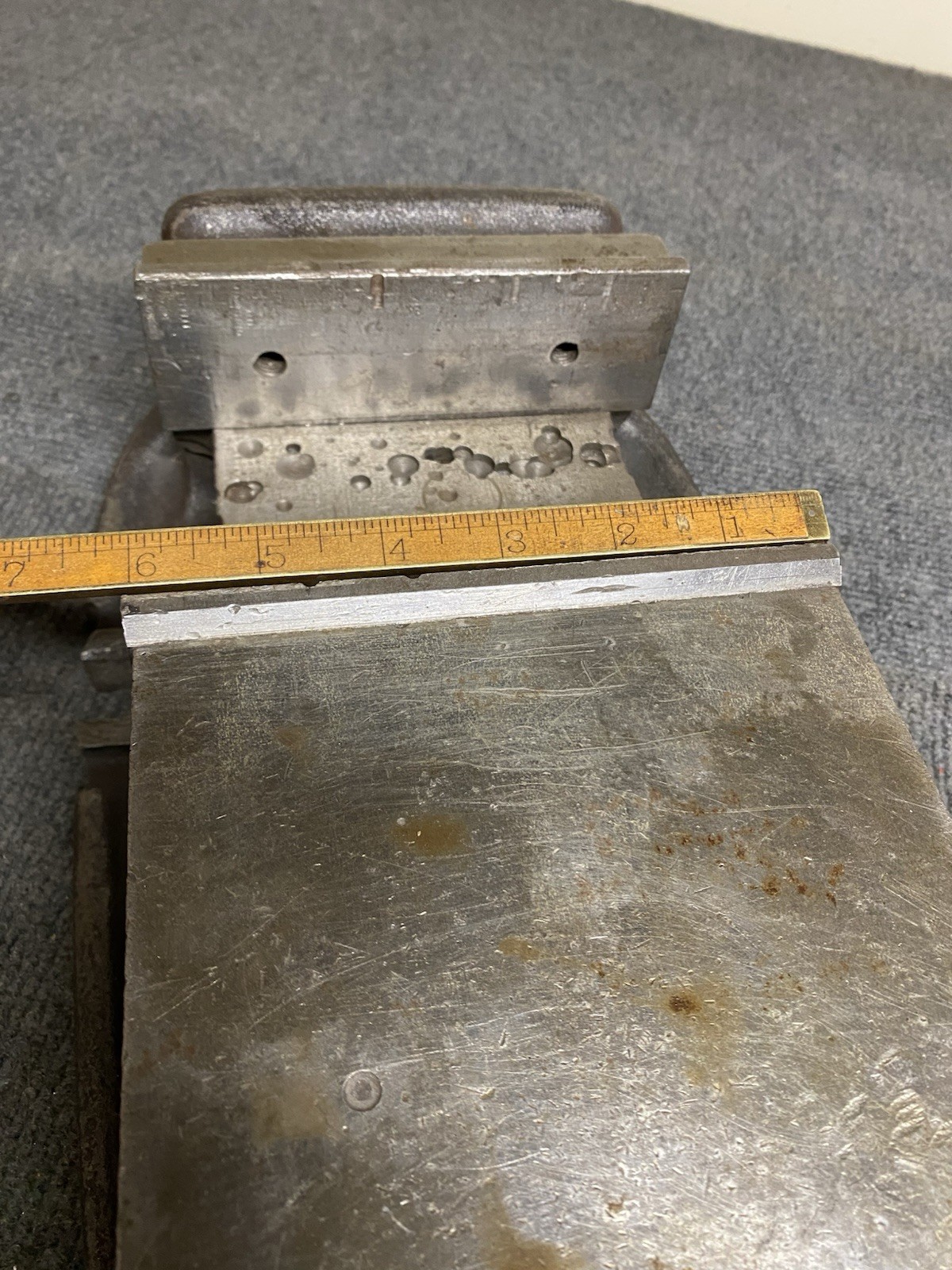 6 “Bridgeport Milling Drilling Vise With Handle And Hard Jaws Vintage USA