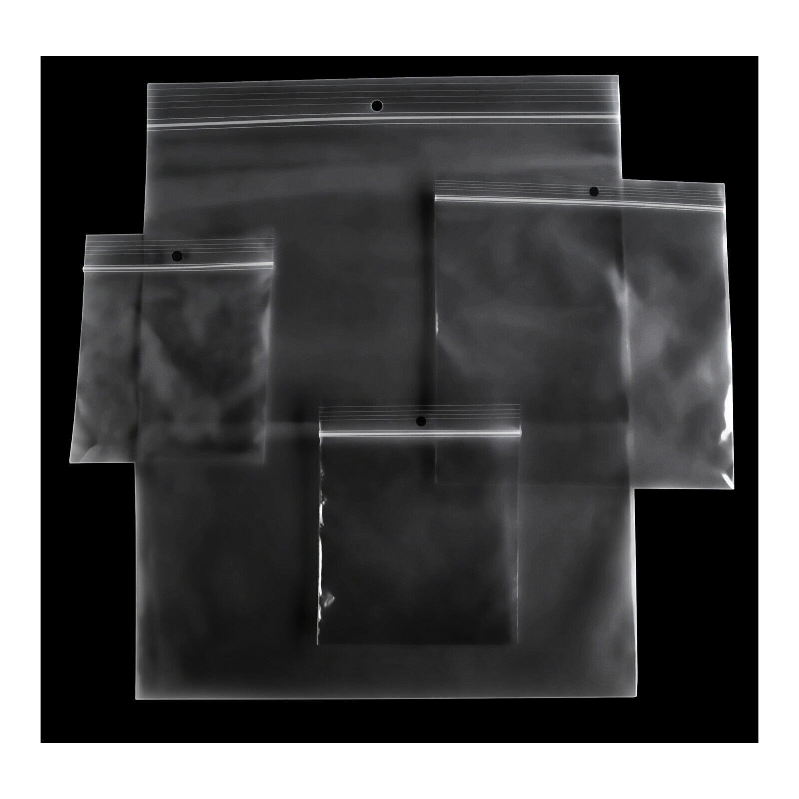 Clear Reclosable Top Seal Zip Lock Baggie Jewelry Plastic Bags 1000 Pieces 2 mil