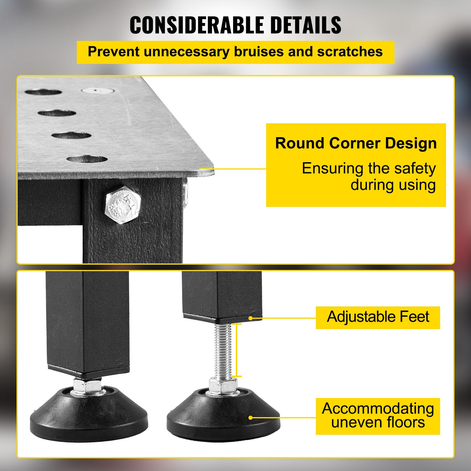VEVOR Welding Table 36″x24″ 800LBS Welding Table with Multiple Fixture Holes