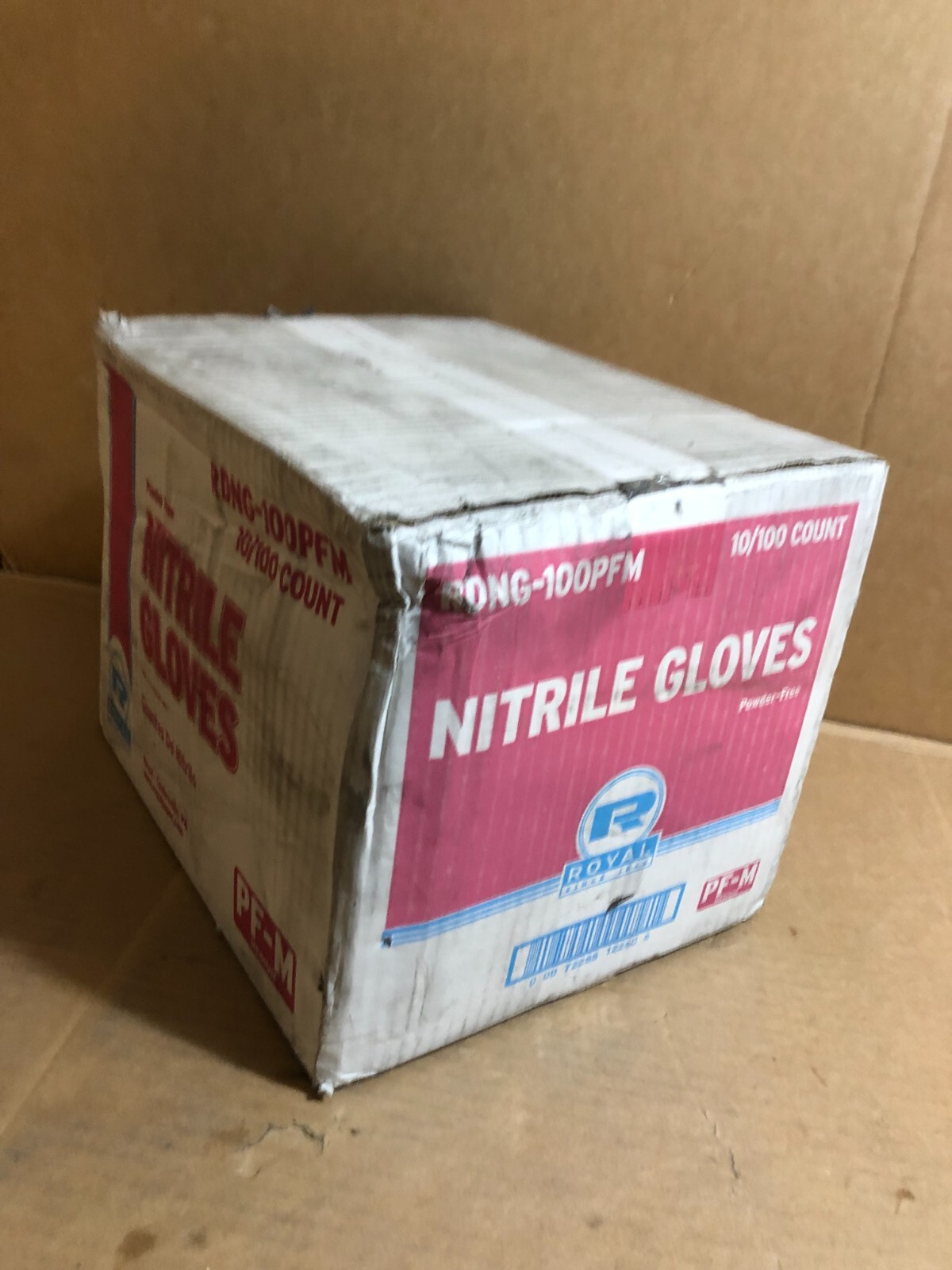 ROYAL 1000 MEDIUM Blue Nitrile Disposable Exam Gloves Healthcare, Food-Safe