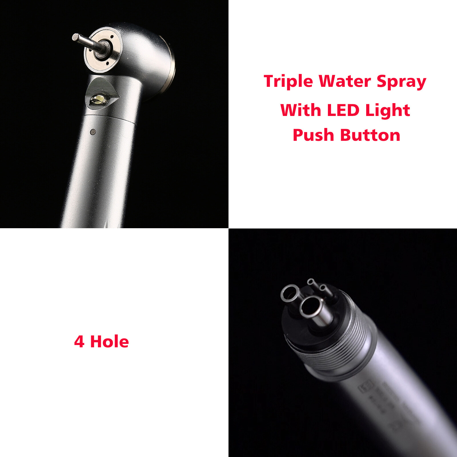 E-generator Dental LED Fiber Optic High Speed Handpiece Internal Triple Spray