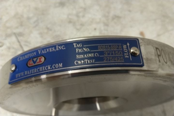 Champion 3SDS15-SSP-R 3 In Pipe Size Flange Connection Check Valve