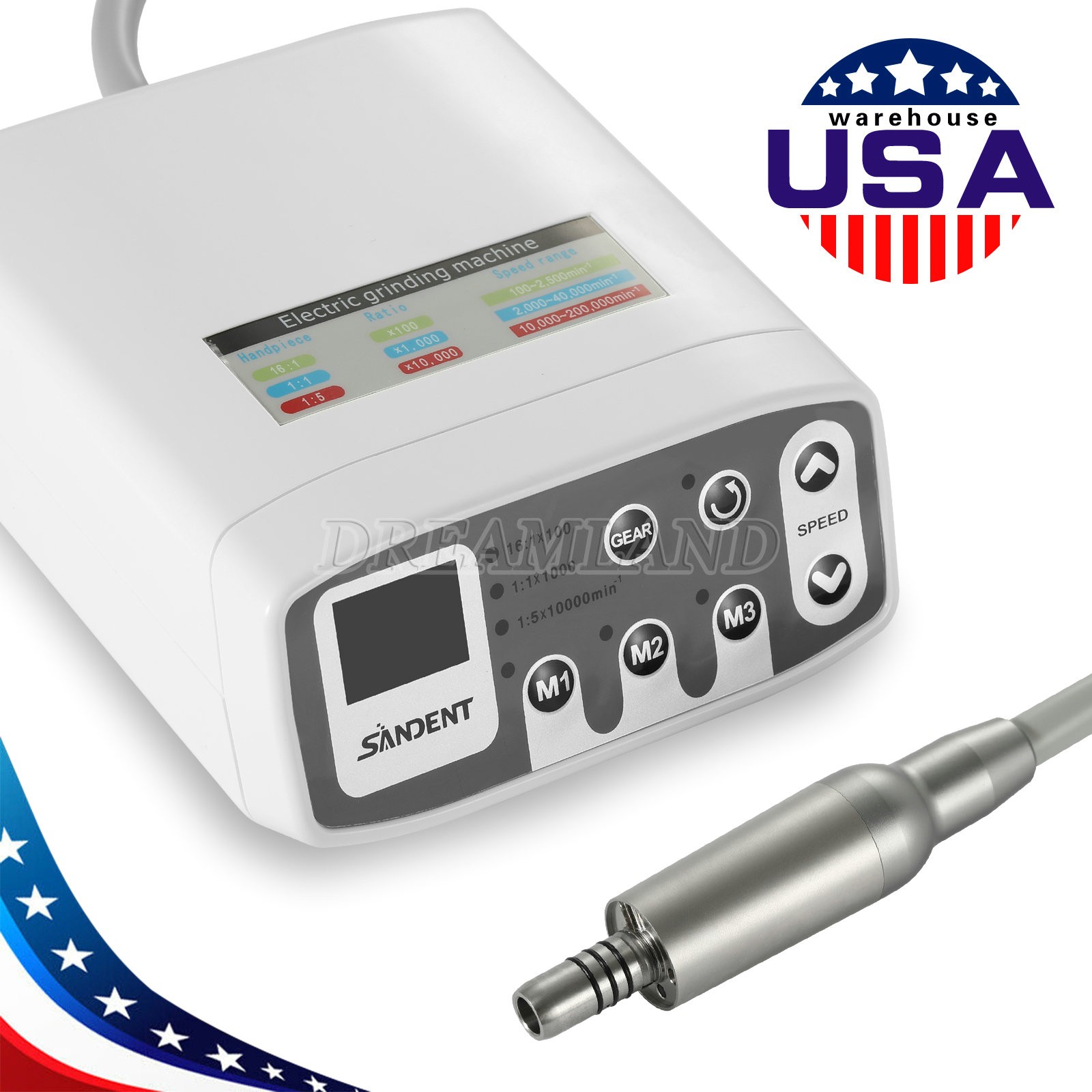 Dental LED Brushless Electric Micro Motor /1:1/1:5 Contra Angle Handpiece dt