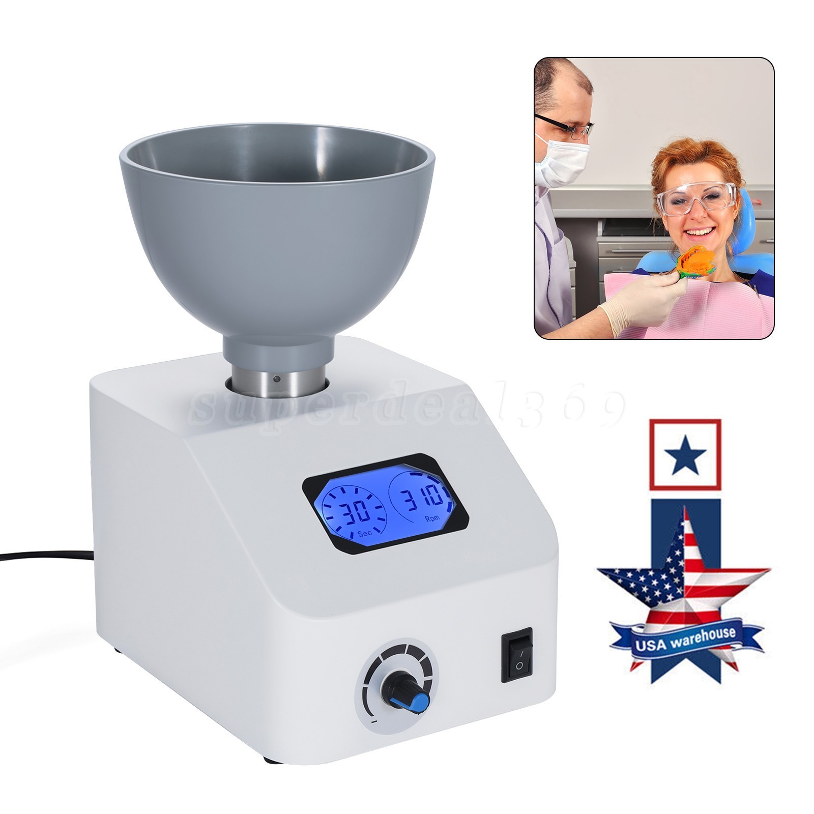 ALGINATE DENTAL MIXER LAB IMPRESSION MATERIAL 110V or 220V ne