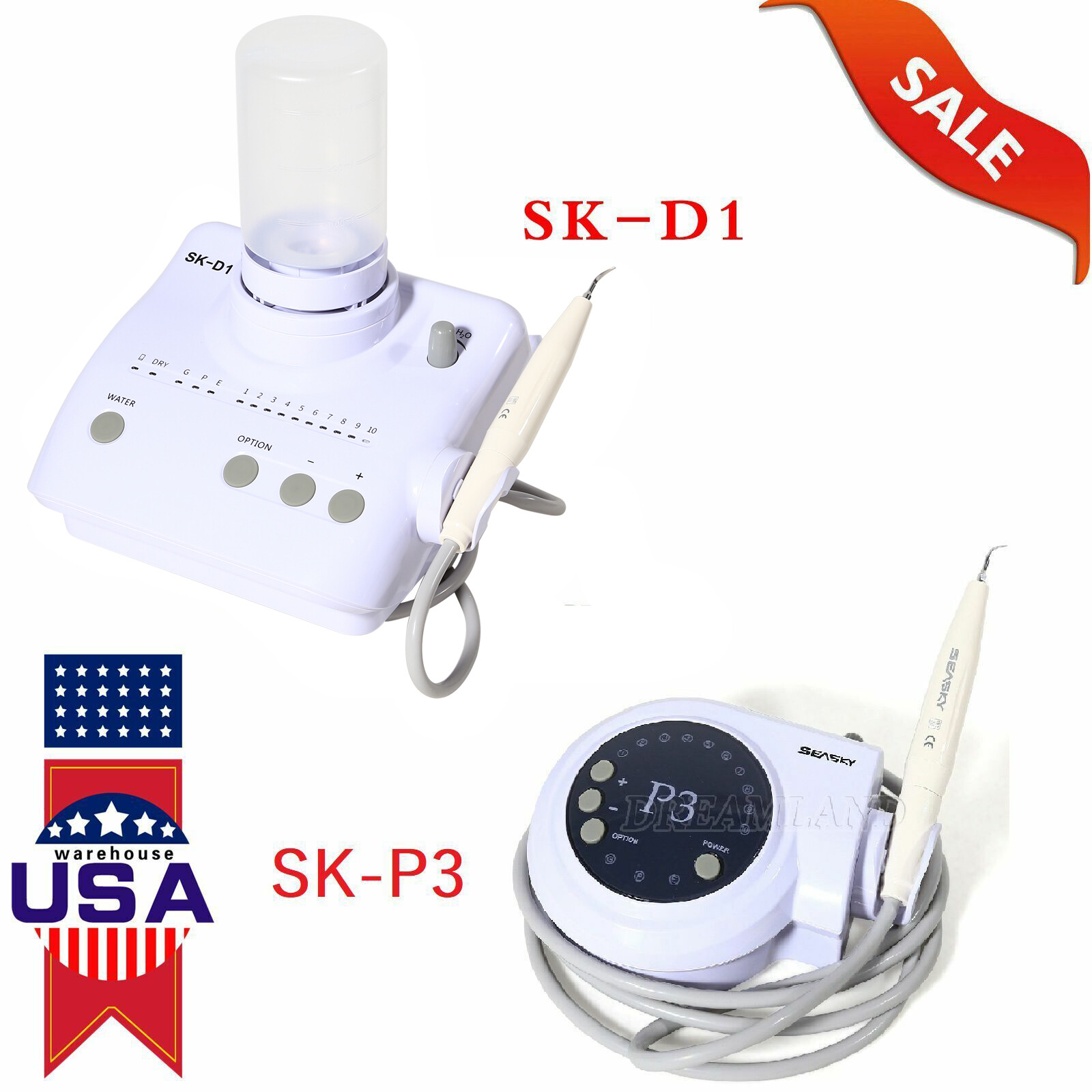 Dental Ultrasonic Piezo Scaler (2 Bottles) for DTE SATELEC handpiece SK-D1/P3