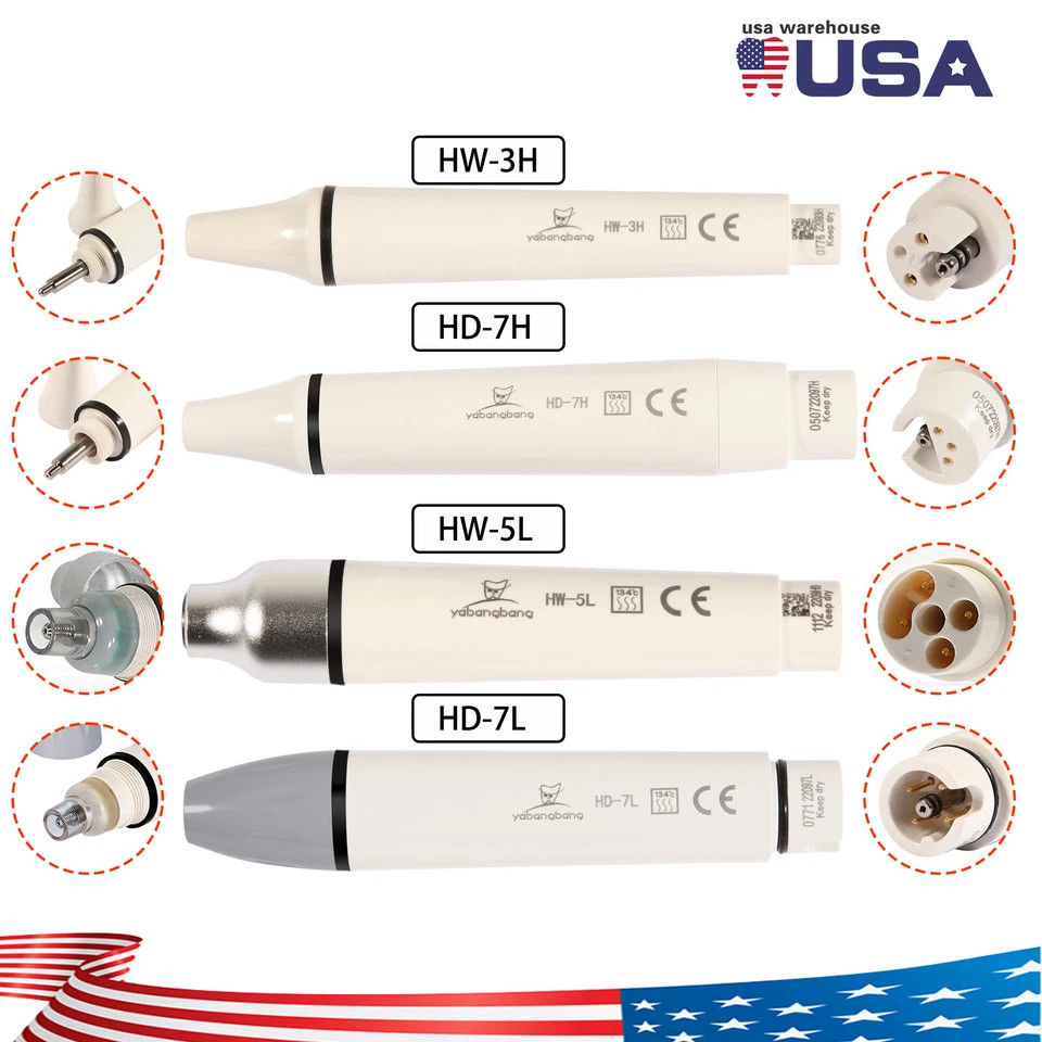 Dental Ultrasonic Piezo Scaler Handpiece LED Fit for Woodpecker/EMS/SATELEC Top