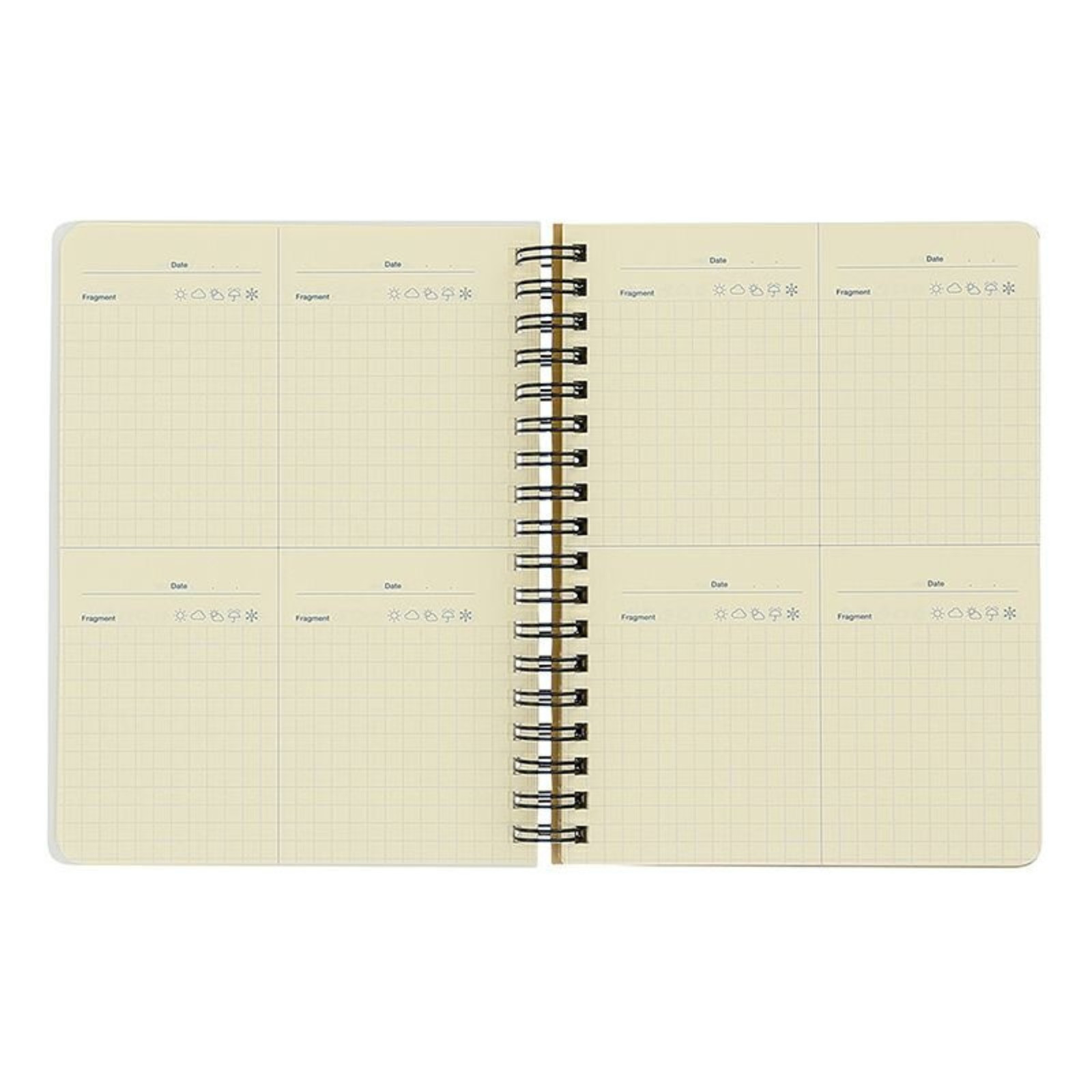 Delfonics Rollbahn Spiral Free Diary 365: 5-1/2 in. x 7 in. (Yellow) *B6 noteboo