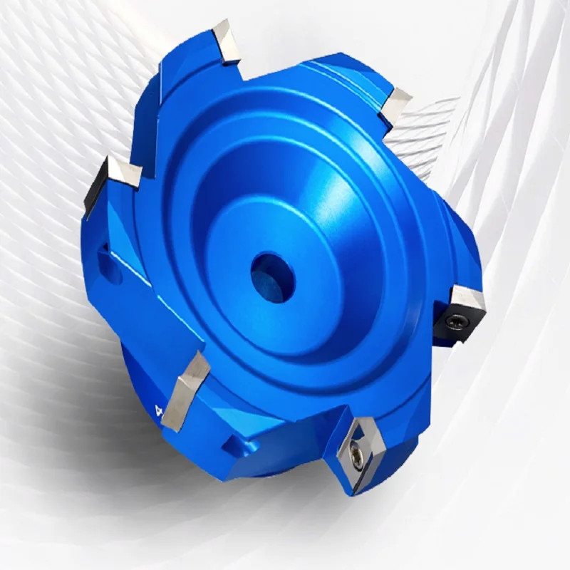 400R KM12 High-Gloss Fast Feed Flying Cutter Head 45° Angle Multi-Edge Milling