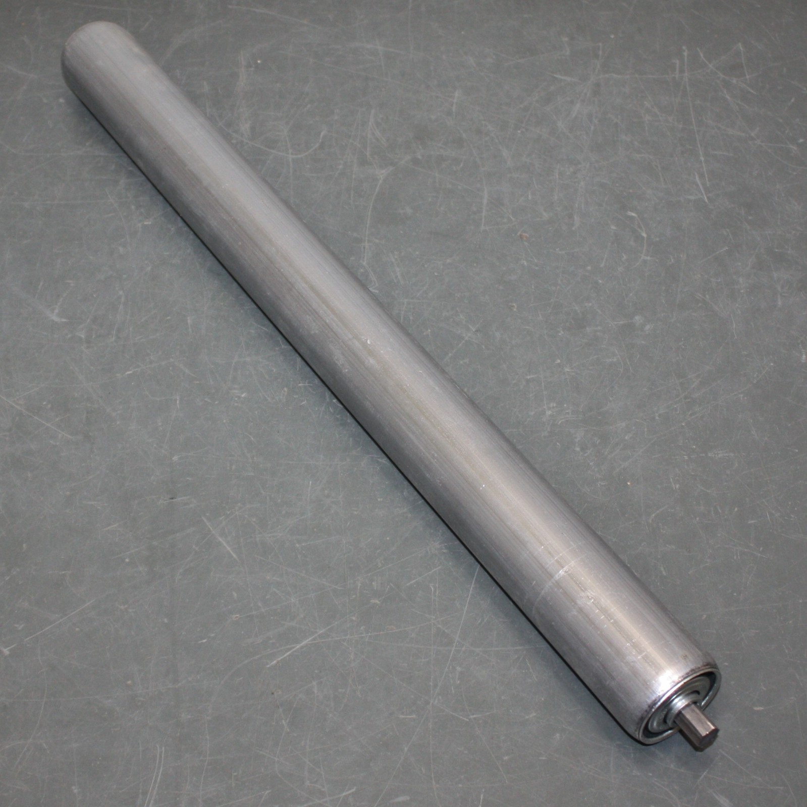 (10) Pro Hawk Conveyor Belt Rollers, 1.9″ x 22″, Galvanized Steel, 7/16″ Axle