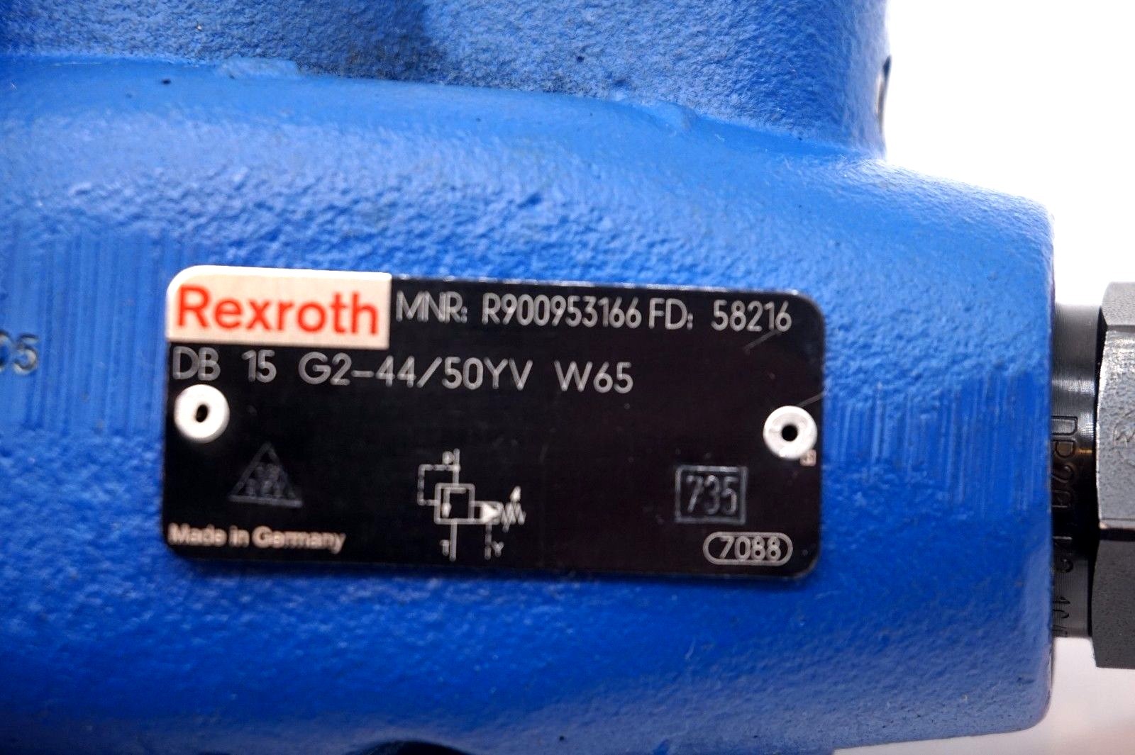 NEW REXROTH DB 15 G2-44 / 50YV W65 RELIEF VALVE R900953166 DB15G24450YVW65