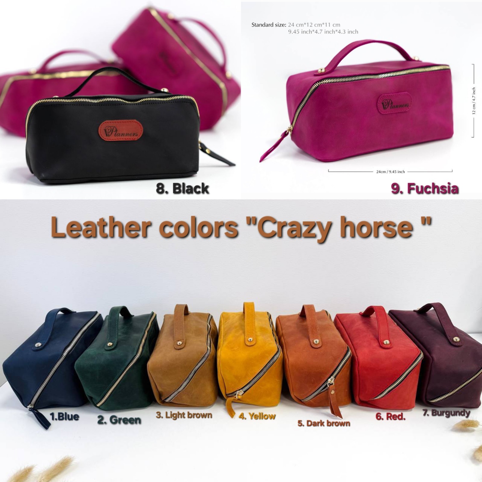 Luxury Leather Gift Set: Notebook, Wallet, Cosmetic Bag, Keychain – Personalized