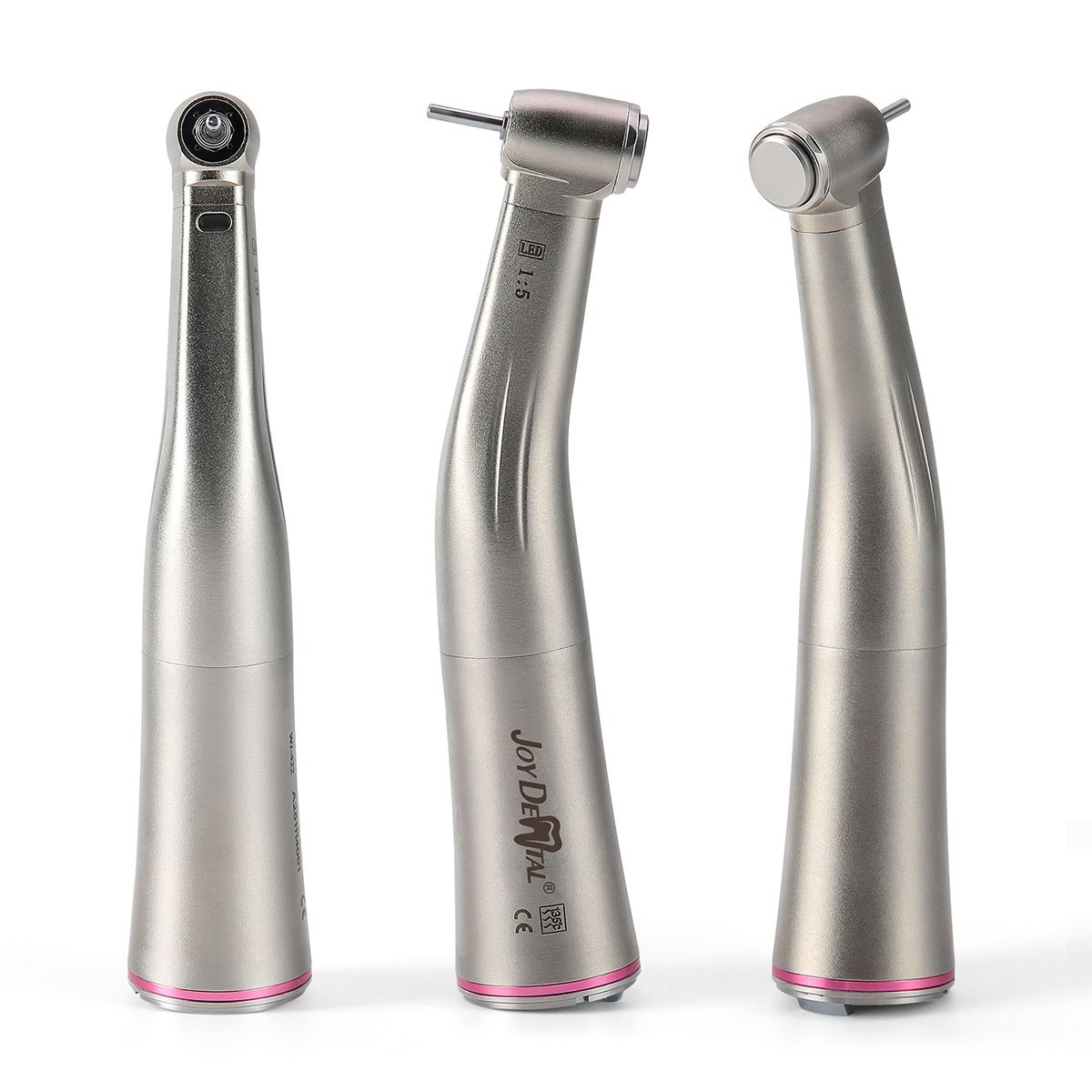 Dental Electric LED Standard 1:5 Fiber Optic Contra Angle Handpiece High Speed