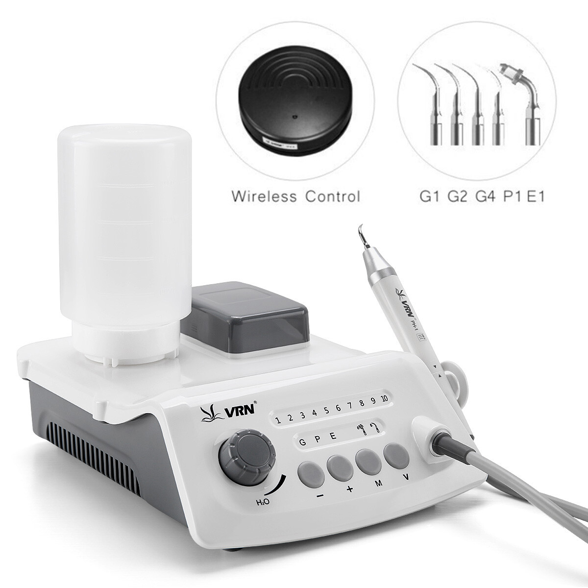 Dental WIRELESS CONTROL LED Ultrasonic Scaler / LED Detachable Handpiece VRN-A8
