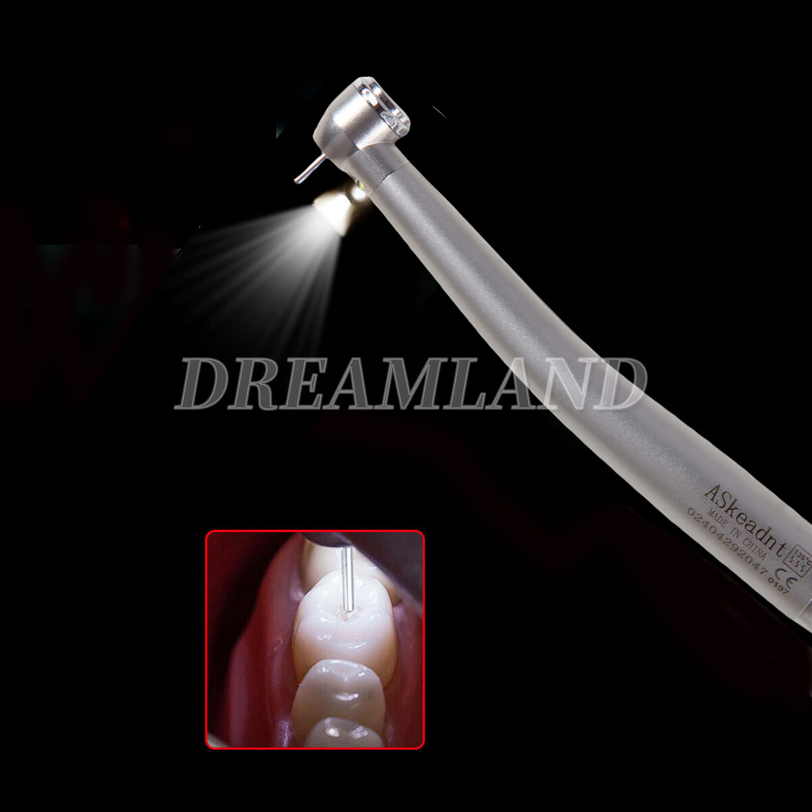 10 Dental PANA Max High Speed LED Handpieces NSK Type Internal Triple Spray Push