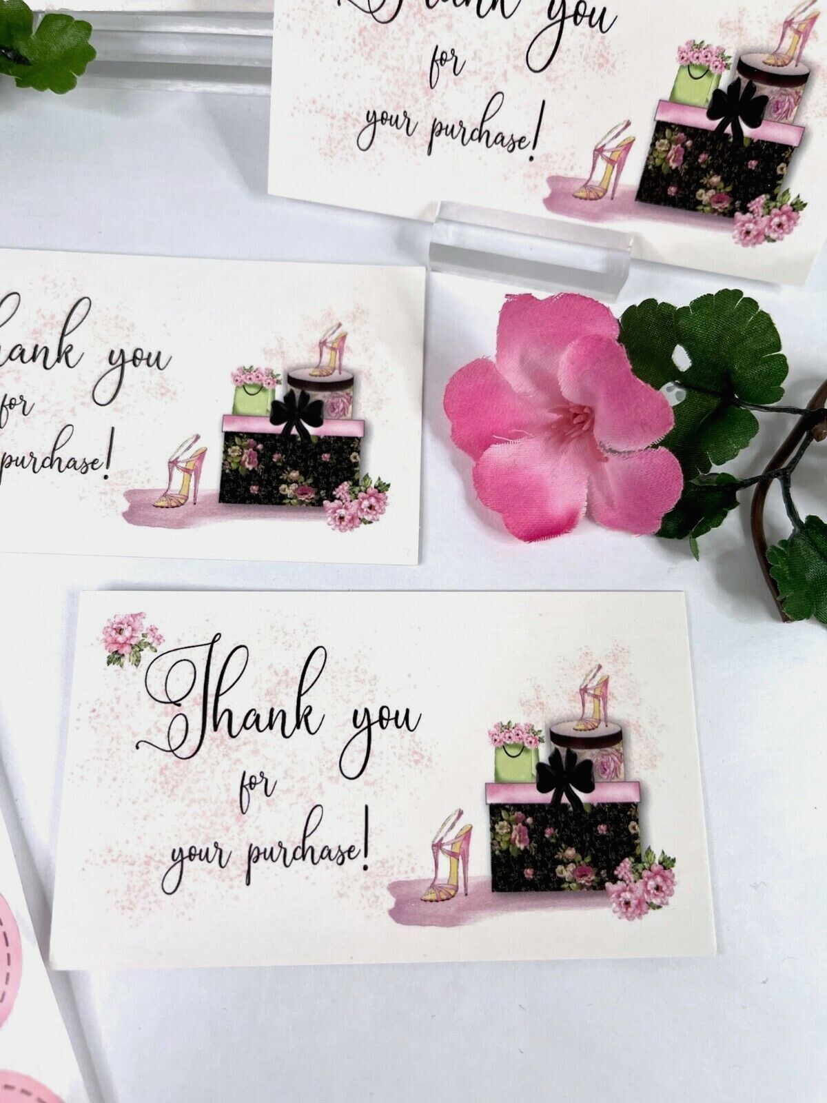 Thank You Business Card for Small Business, Fashion, Thank You Stickers