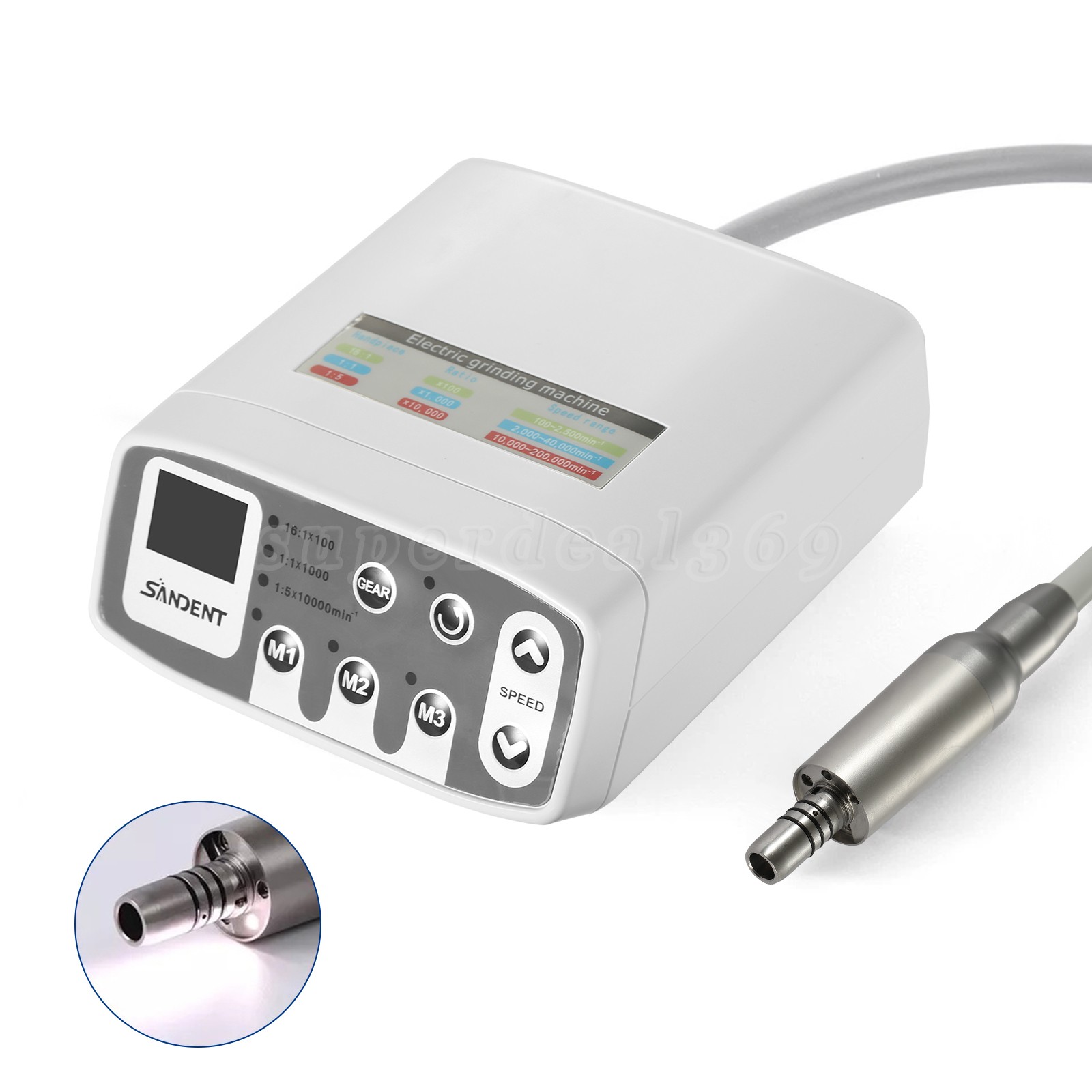Dental Fiber Optic LED High Speed Turbine Handpiece 4/6Hole Coupling Fit KAVO