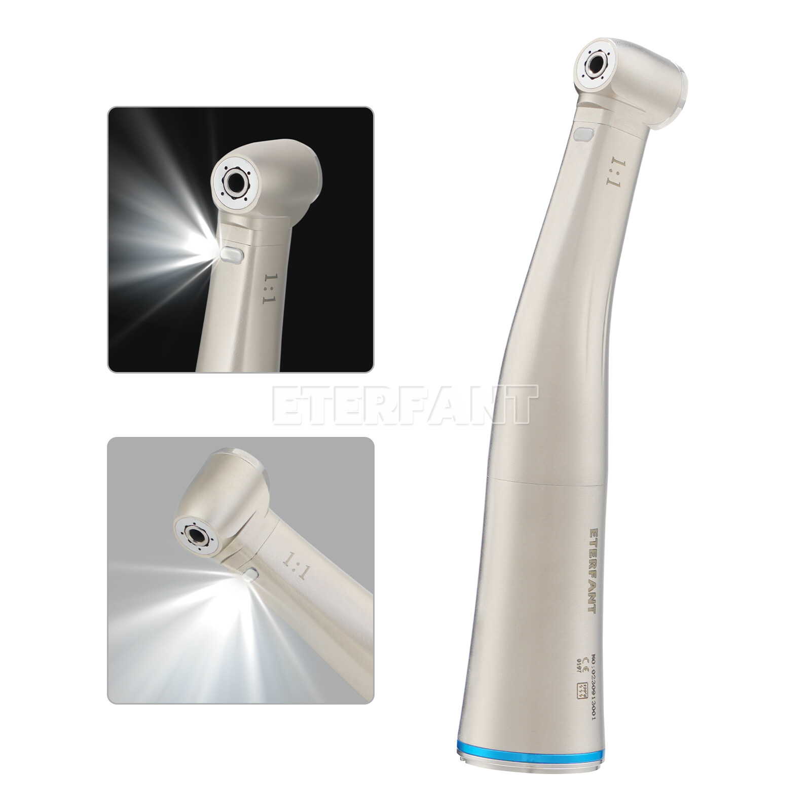 NSK Style Dental 1:1/1:5/20:1 Fiber Optic LED Increasing Contra Angle Handpiece