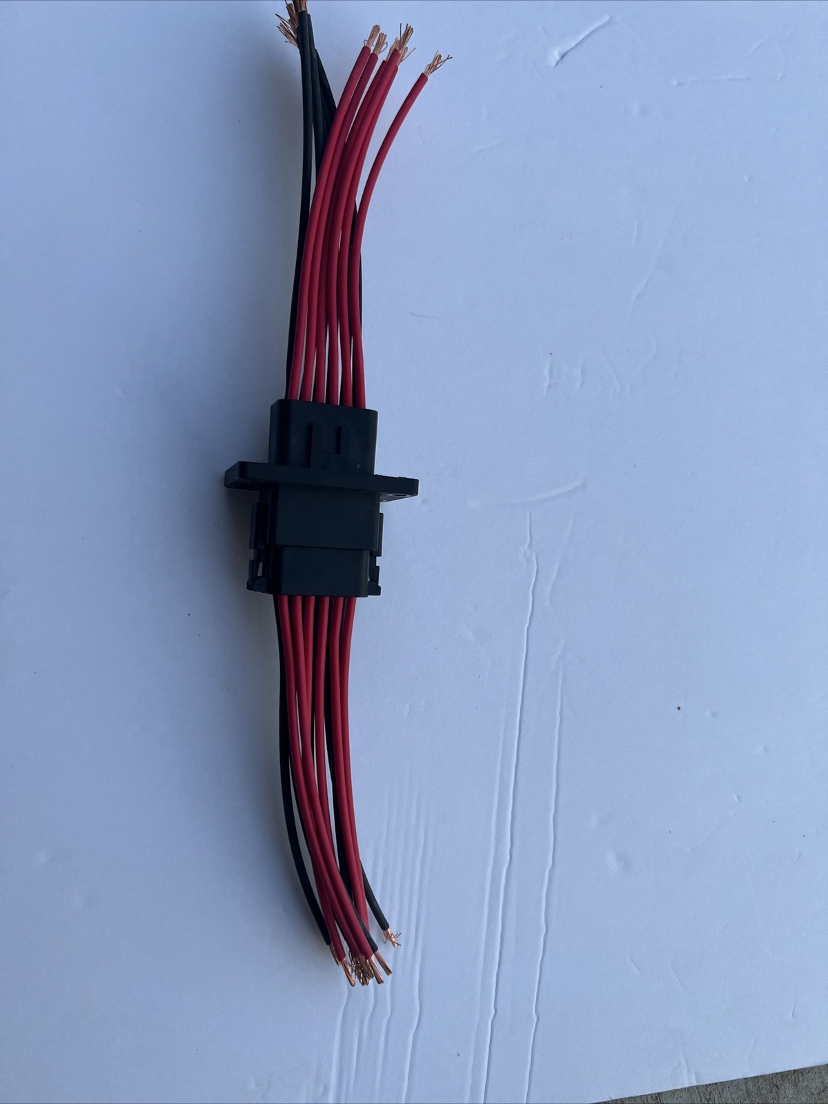 6″ Assembled Black Flanged Mount Deutsch 12Pin,14 AWG waterproof Pigtail Harness