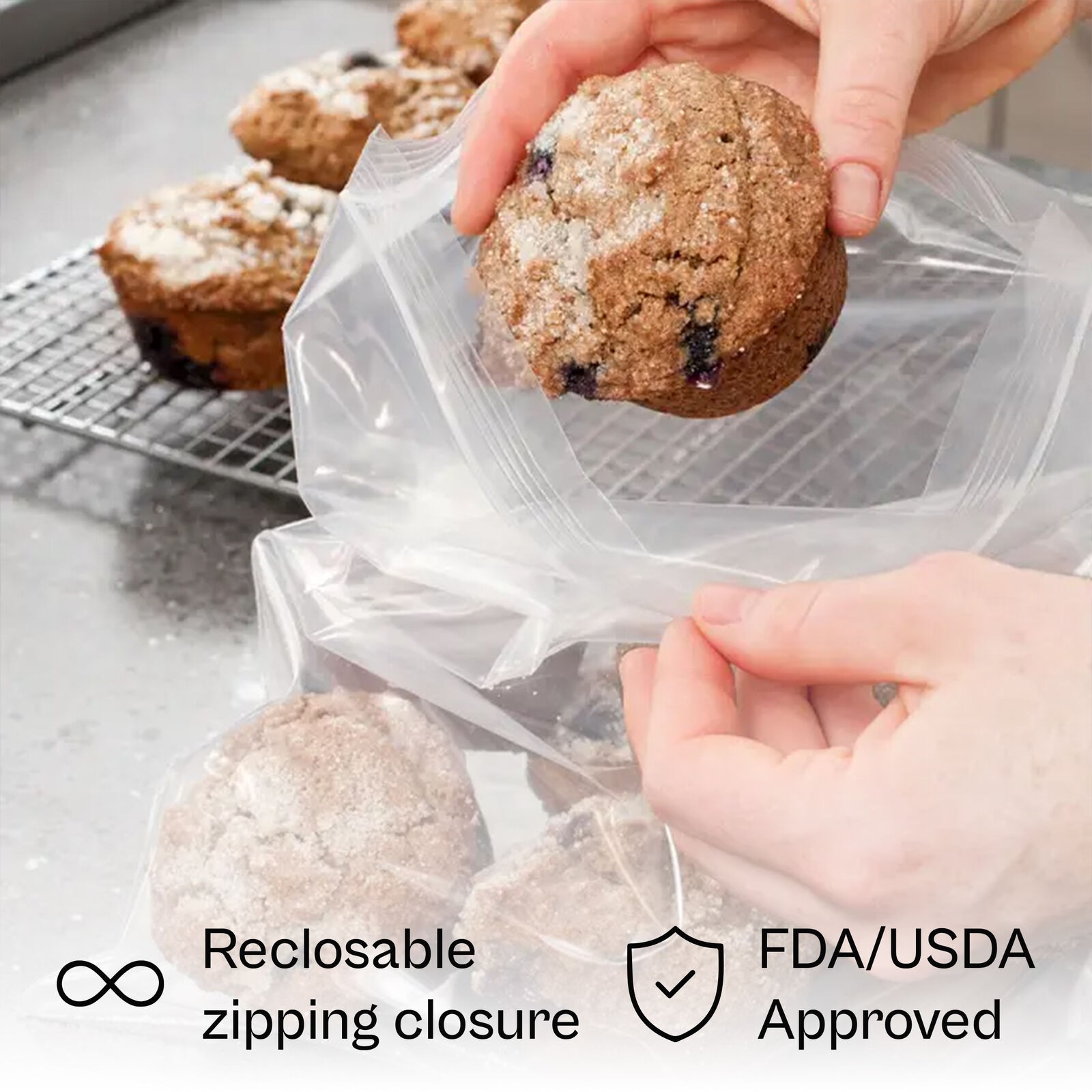 Clear Ziplock Reclosable Plastic Storage Bag, 2 Mil, 5″ x 5″ – 1000 Pieces