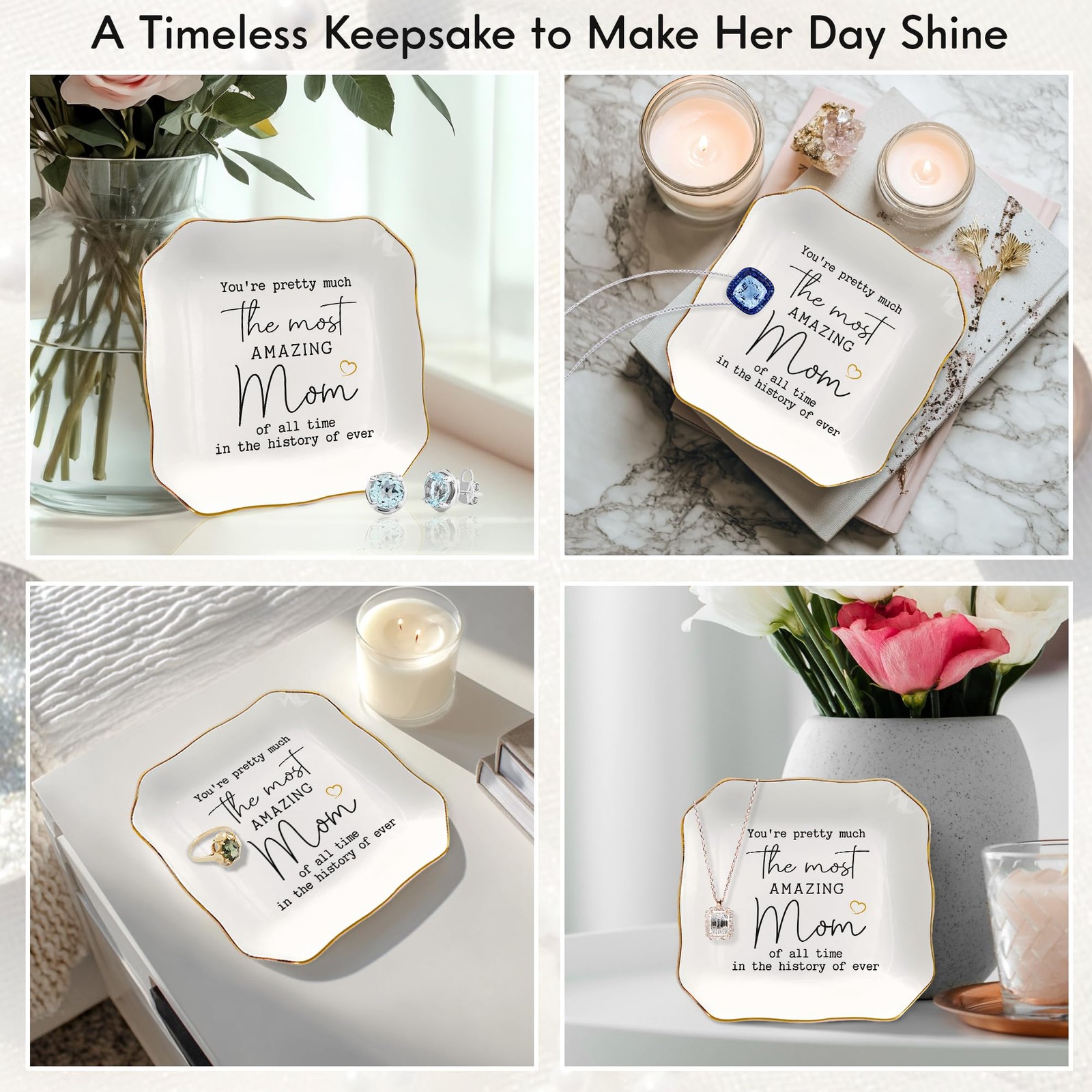 Gifts for Mom, Mothers Day from Husband Daughter Son, Birthday Women Wife Gifts.