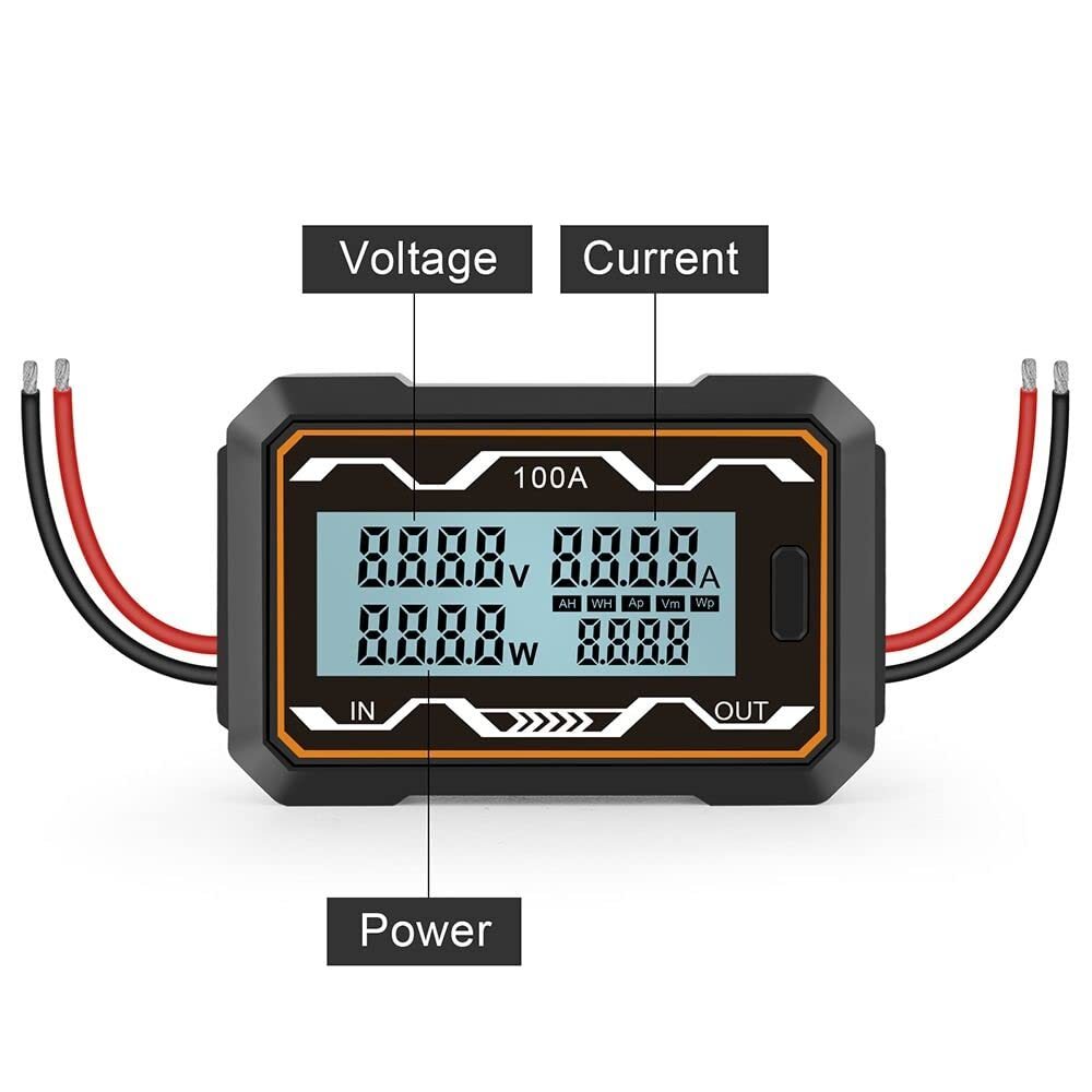 RC 200A Watt Meter Power Analyzer High Precision 200A Power Analyzer Battery