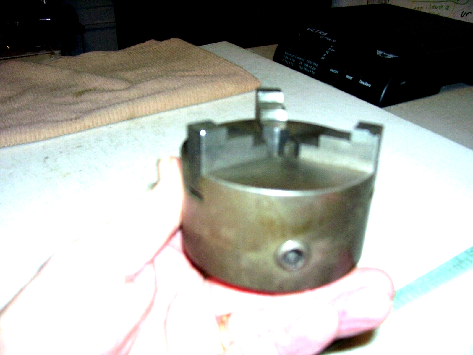 Vintage Skinner 3″ 3-Jaw Lathe Chuck with tapered shaft