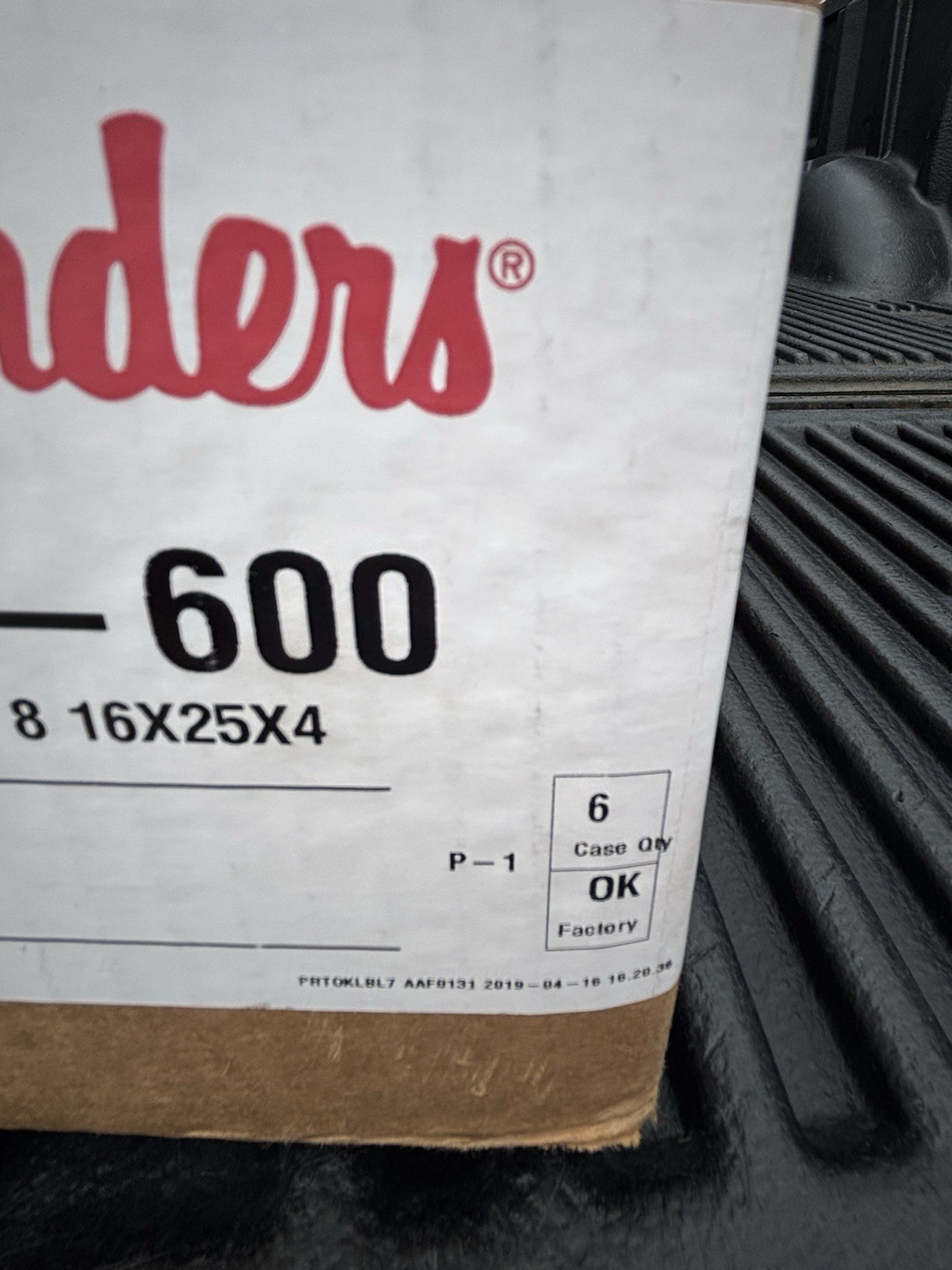 AAF FLANDERS 179-480-600 Merv 8 16X25X4 Sold As 6 Pack New Sealed