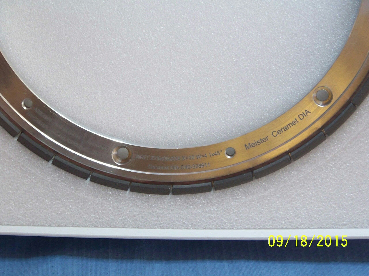 Meister Abrasives #332841 Diamond Backed Grinding Wheel For Silicone