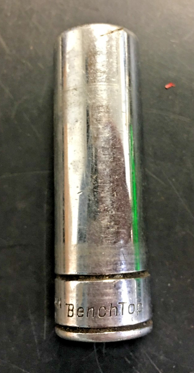 BENCHTOP, CR-V 14mm Metric Deep Socket, 6 Point, 3/8” Drive, 2133140, TAIWAN