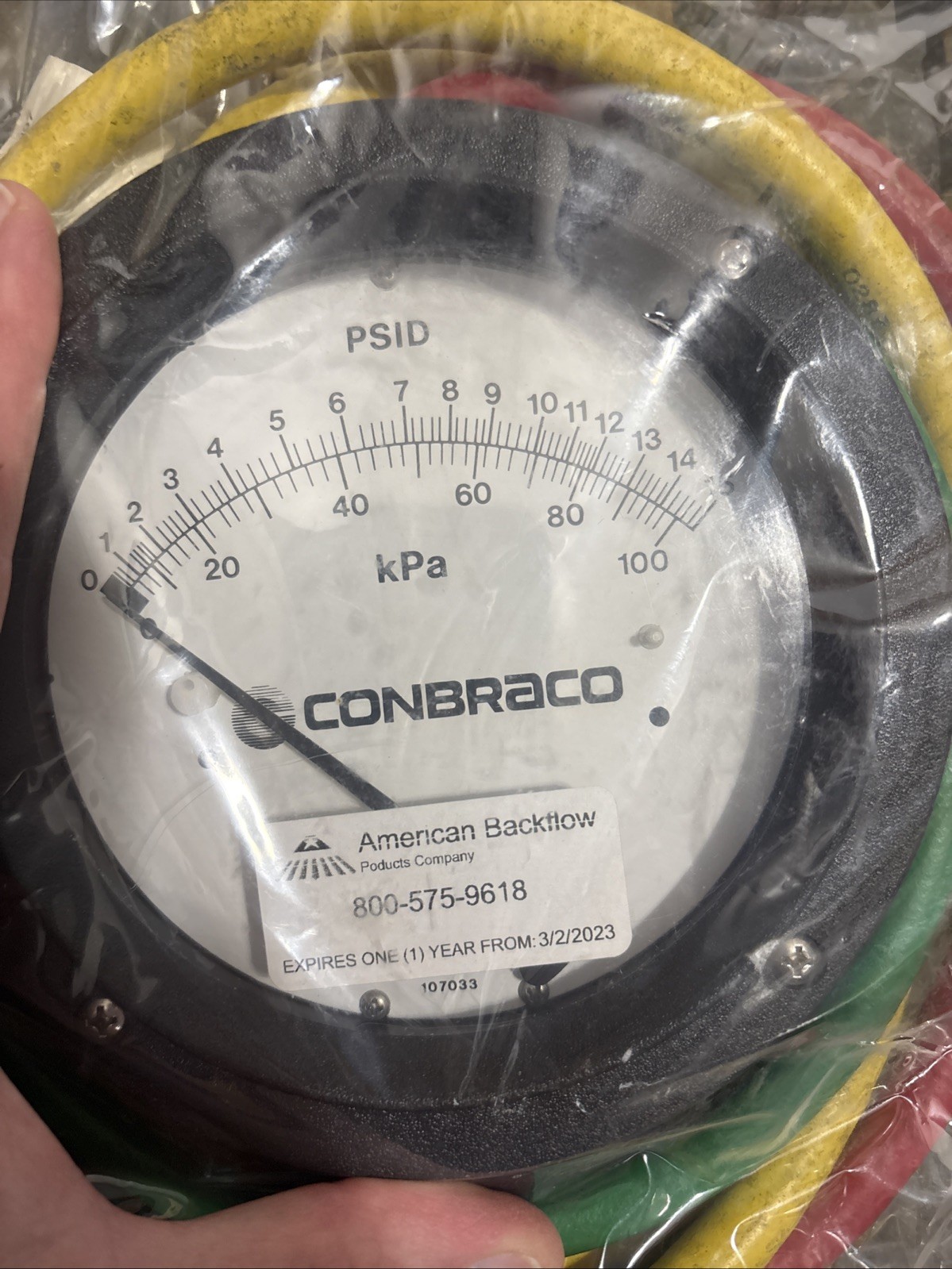 Conbraco Backflow Test Gauge Kit 40-200-TK3U 141AC-02-00 + Carry Case