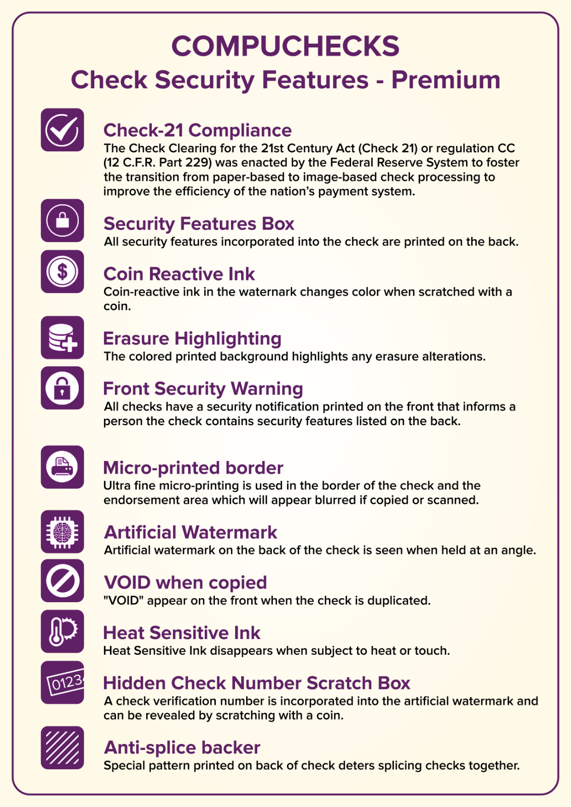 2500 High Security Blank Check Stock Paper – Check on Top – Gold Basketweave