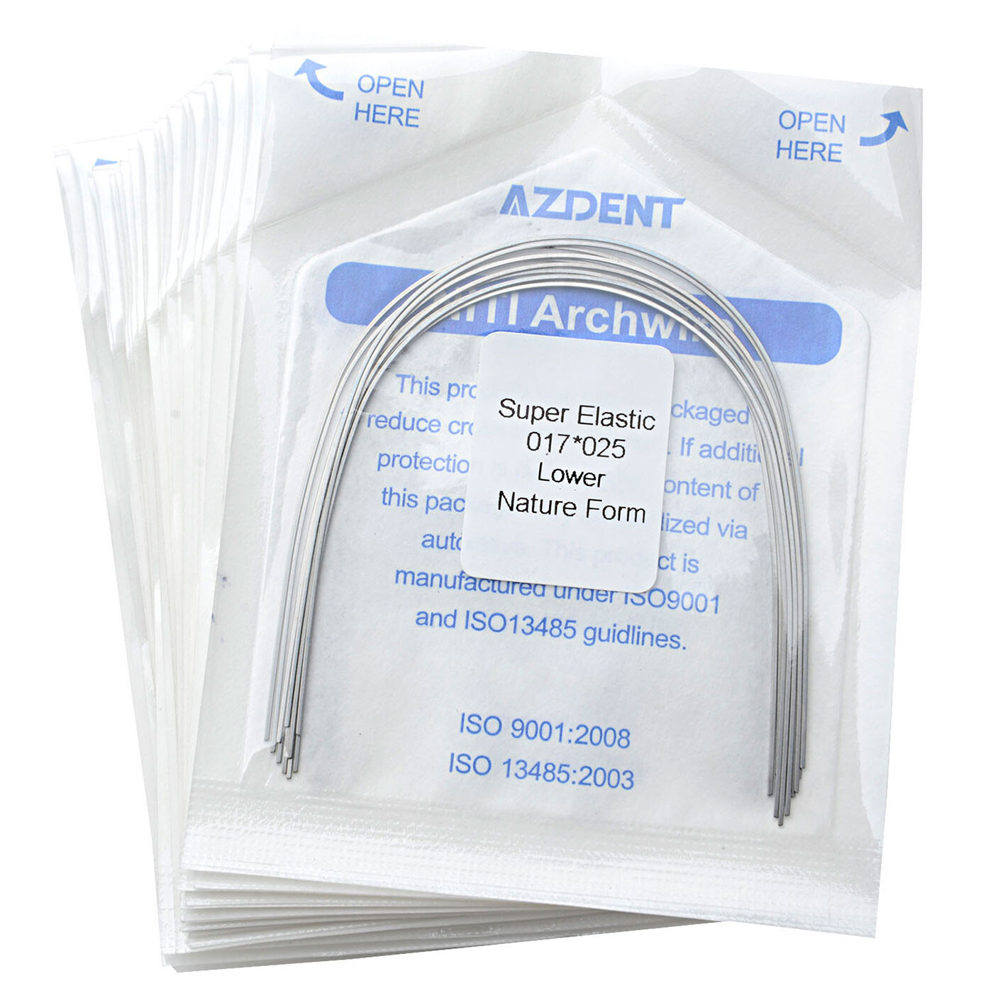 10X AZDENT Dental Orthodontic Super Elastic Niti Nature Rectangular Arch Wires