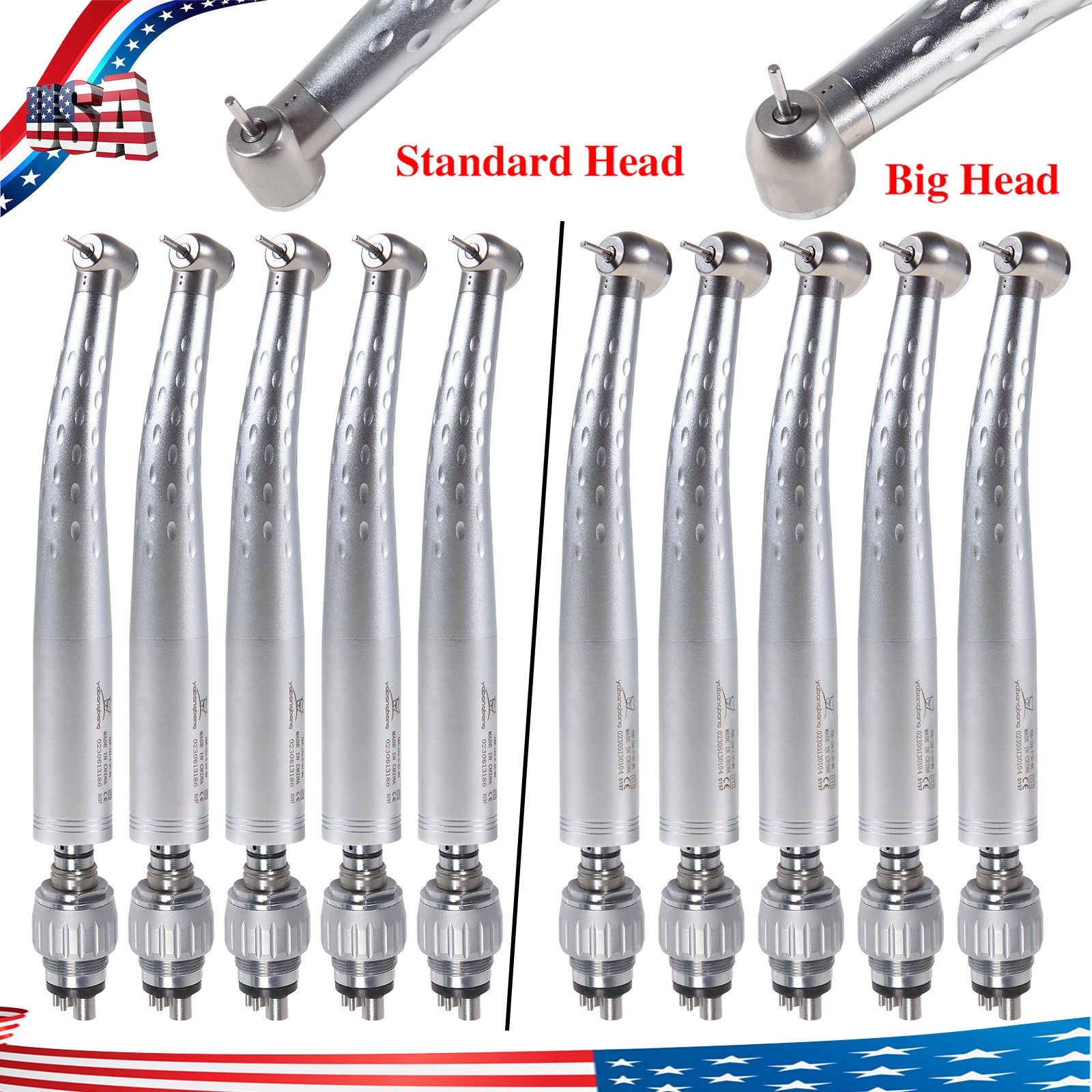 YABANGBANG Dental High Speed Handpiece with 4Hole Swivel Coupler For KaV GD4
