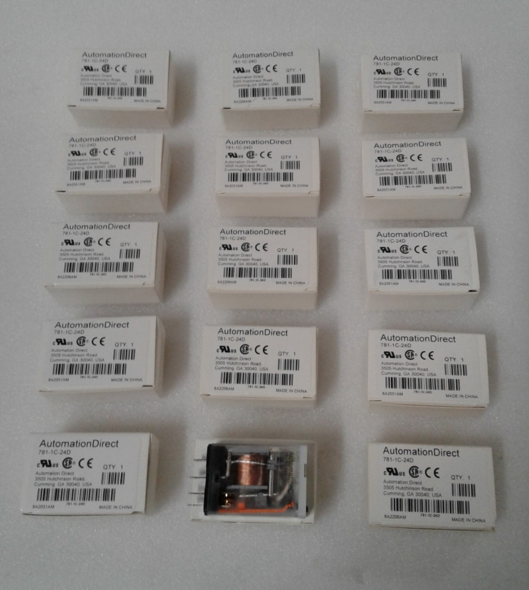 Lot of 15 Automation Direct 781-1C-24D Relay – New in Box