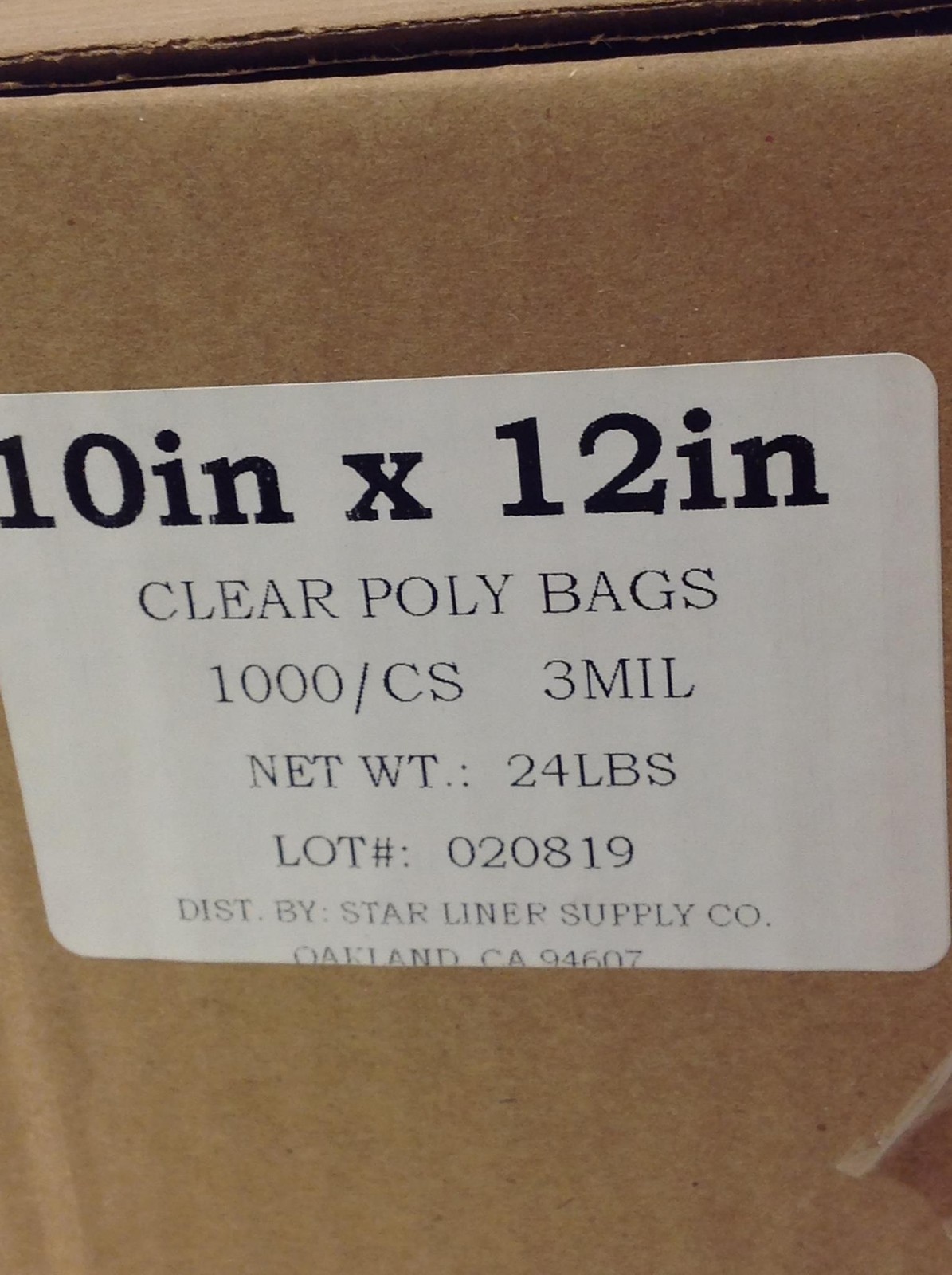 New 1000 10″x12″ Clear Poly 3-Mil Plastic Bags Lay Flat Open Top FDA Free Ship