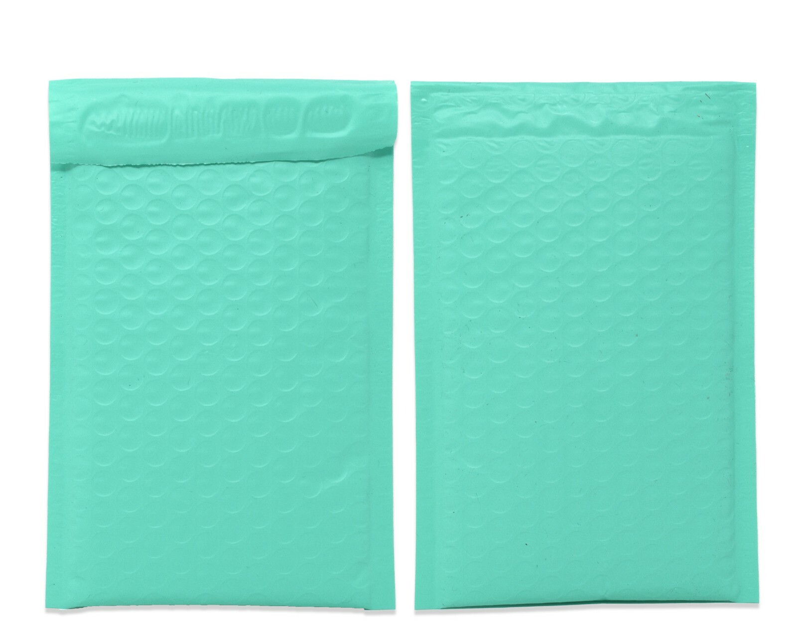 4×8, 6×10, 8×12, 10×15, 14×20 Cyan Aqua Mint Colored Poly Bubble Mailers!
