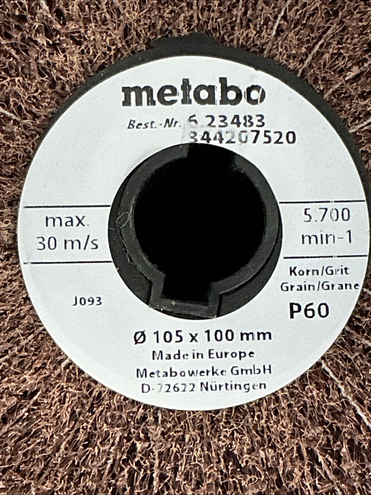 Metabo Flap Wheel 105×100 mm P 60 New Open Box