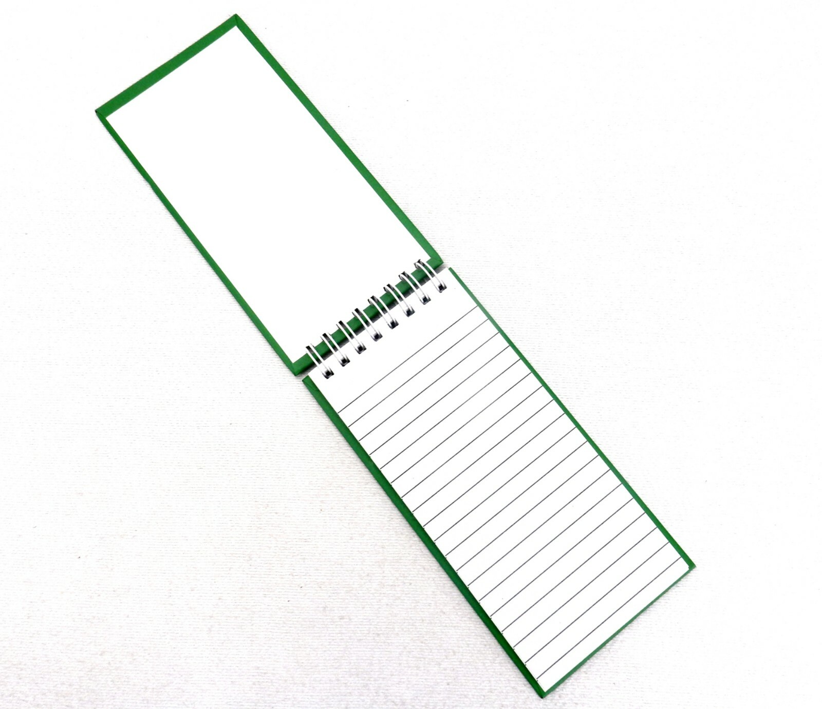 Seth Flip-Top Notebook, 60 Pages, Kelly Green Hard Cover, Wire Bound, #LO3102