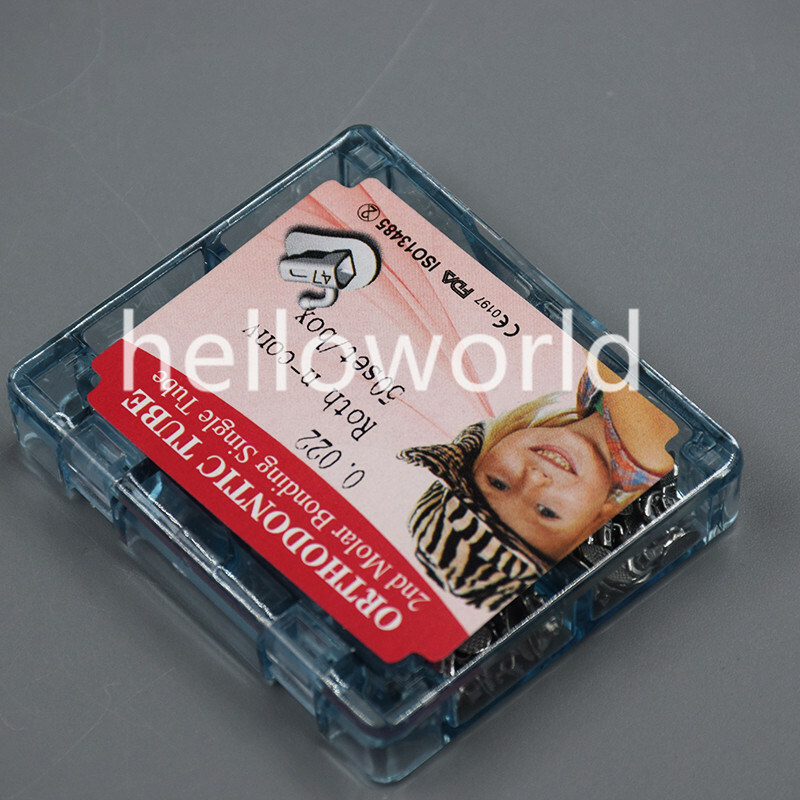 50 Set/Box Dental Orthodontic Second Molar Roth 022 Non-Convertible Buccal Tubes